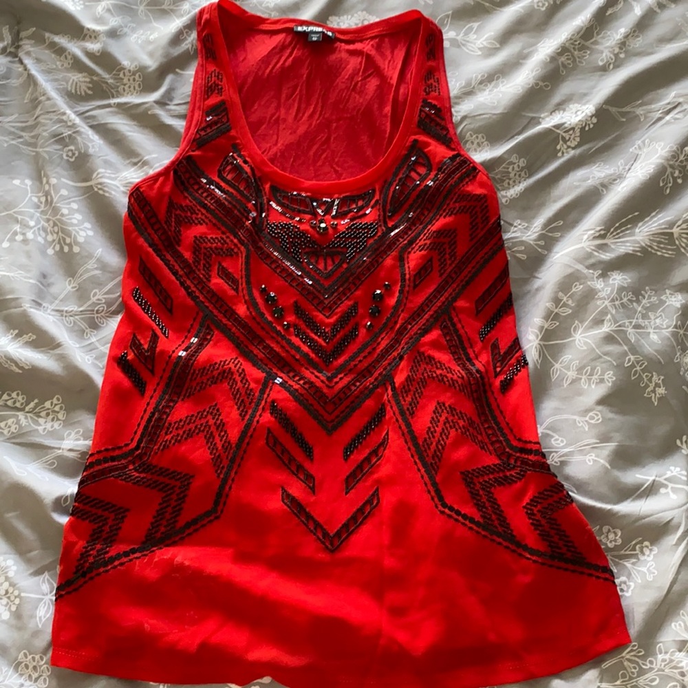 Black & Red Express Tank 🖤❤️